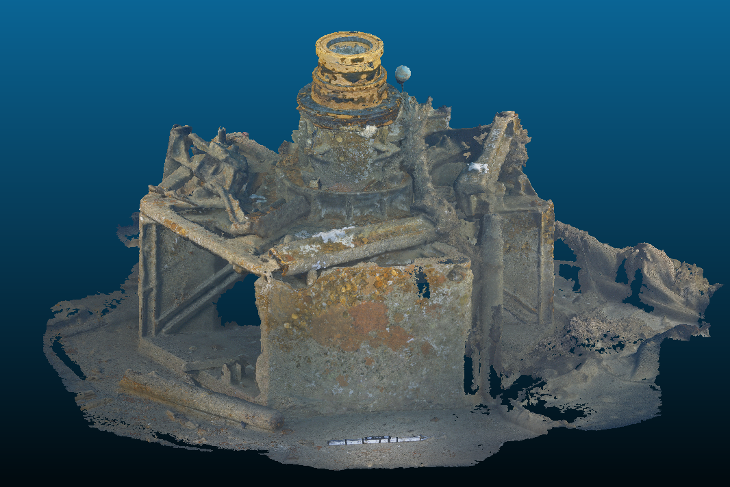 Haycock-1 subsea well photogrammetric reconstruction
